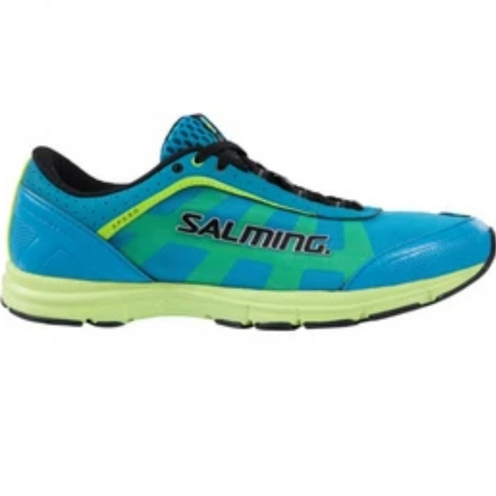 Salming Speed  Running Shoe‎ Junior Cyan Blue Size 6 In Good Condition